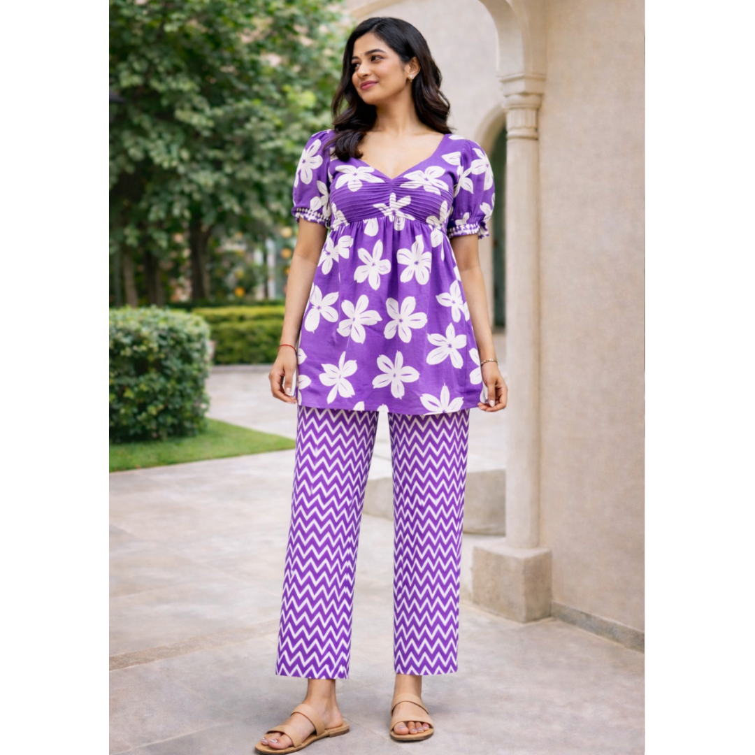 Lavender Bloom Cotton set