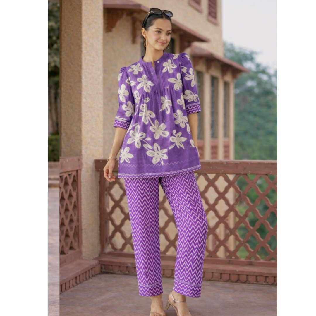 Lavender Bloom Cotton set